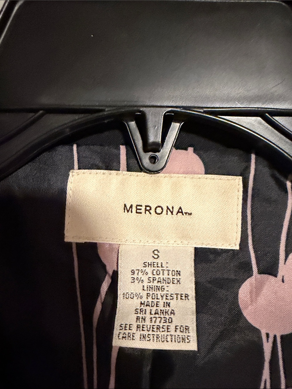 Merona Black Trench Coat with Button Details - Picture 2 of 4
